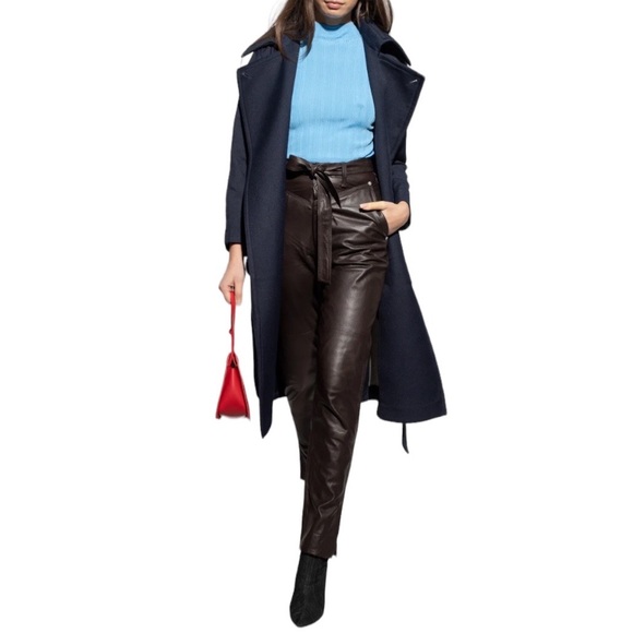 Rag & Bone Mia Leather Trouser Pants - Picture 3 of 14